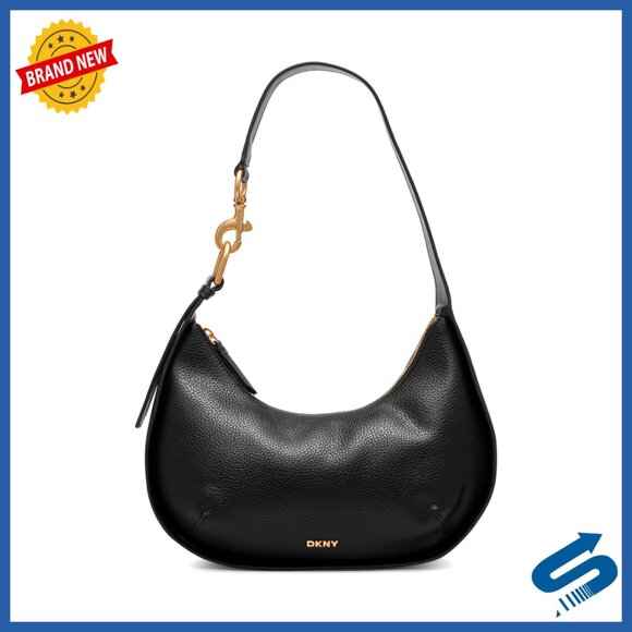 Polyurethane Hobo Bag with Zipper Closure and Shoulder Strap